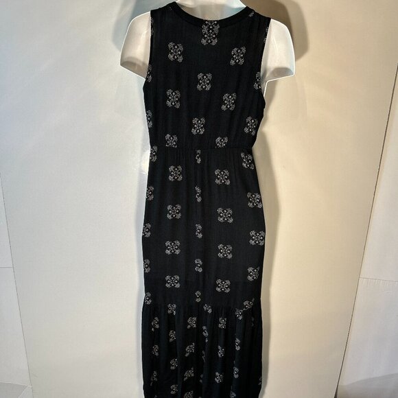 Universal Thread SZ M Maxi Navy & White 90's Boho Vacation Comfy Retro - Picture 5 of 9